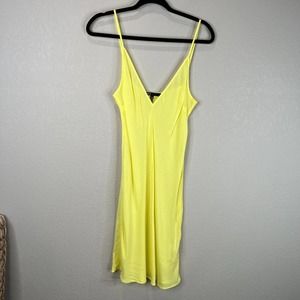 Maje Women's Adjustable Cami Strap Summer Maxi‎ Dress Sleeveless Yellow Size 38